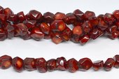 Coral Red Nugget approx 14mm strand 32 beads-beads incl pearls-Beadthemup