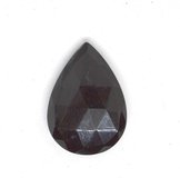 Onyx Faceted T/Drill T/Drop aprox 21x17x7mm bead ea-beads incl pearls-Beadthemup
