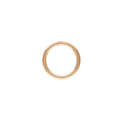 14k ROSE gold filled Jump Ring 6mm closed 10 pack