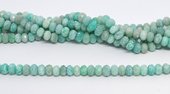 LAST 2 STRANDS Amazonite African Fac.rondel 8x5mm strand 70 beads-beads incl pearls-Beadthemup