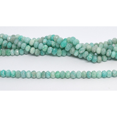 LAST 2 STRANDS Amazonite African Fac.rondel 8x5mm strand 70 beads
