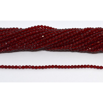 Chinese Crystal Wine 3mm Fac.round str 125 beads 37cm