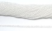 Chinese Crystal Clear 3mm Fac.round str 125 beads 37cm-beads incl pearls-Beadthemup