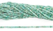 Amazonite Fac.Cube 4x4mm stand 90 beads-beads incl pearls-Beadthemup