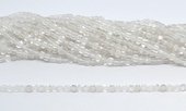 Clear Quartz Fac.Cube 4x4mm stand 90 beads-beads incl pearls-Beadthemup