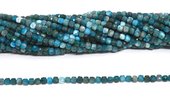 Apatite Fac.Cube 4x4mm stand 90 beads-beads incl pearls-Beadthemup