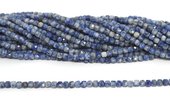 Blue Jasper Fac.Cube 4x4mm stand 86 beads-beads incl pearls-Beadthemup
