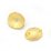 Connector lily pad 11x12.5mm brass gold 4 pack