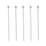 Base Metal silver colour  Brass Headpin 0.5x30mm 2mm ball approx 100 pack