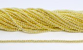 Hematite Gold 3mm round strand 125 beads-beads incl pearls-Beadthemup