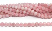 Rose Quartz Madagascar pol.round 10mm str 40 beads-beads incl pearls-Beadthemup