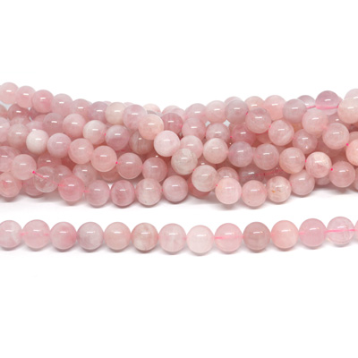 Rose Quartz Madagascar pol.round 12mm str 32 beads