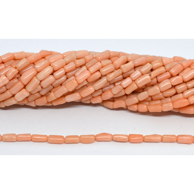 Coral stick Apricot approx 3x6mm strand 73 beads