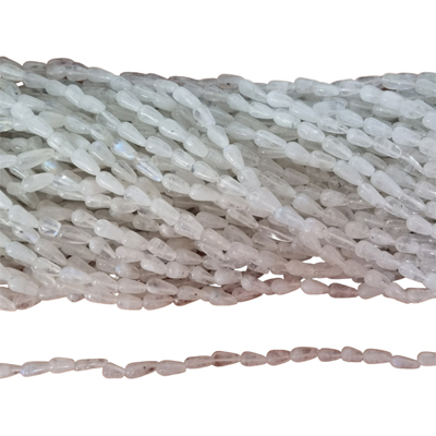Moonstone teardrop approx 7x5 strand 40 beads