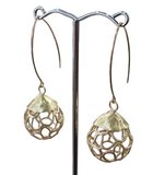 14k Gold filled Gold pl.S.silver drop  Earrings-jewellery-Beadthemup