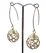 14k Gold filled Gold pl.S.silver drop  Earrings