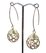 14k Gold filled Gold pl.S.silver drop  Earrings