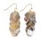Brass & Mother of Pearl waterfall Earring 62mm ideal to add a bead