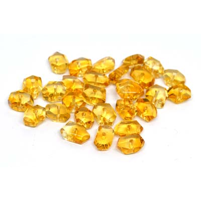 Citrine Faceted side drill Nugget 10x6mm EACH BEAD