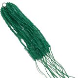 A Tassel Green Onyx Polished 2mm 80mm 15 lines S.Silver ring-beads incl pearls-Beadthemup