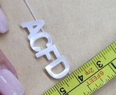 Mother of Pearl Shell alphabet  Letters A-Z 10mm-beads incl pearls-Beadthemup