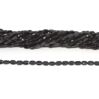 Spinel Faceted flat oval 6x8mm Strand 62 beads