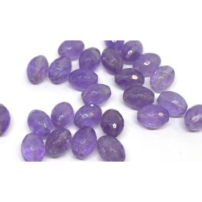 Laveneder Amethyst Faceted Oval 12x16mm EACH BEAD