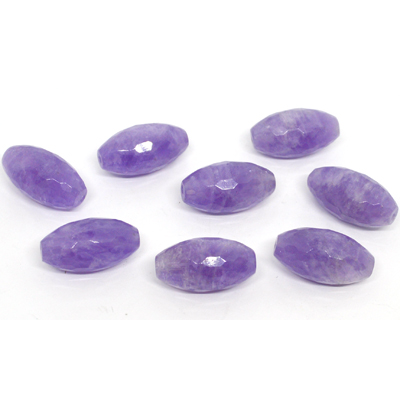 Laveneder Amethyst Faceted Oval 12x20mm EACH BEAD
