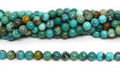Turquoise Round 6mm strand 64 beads-beads incl pearls-Beadthemup