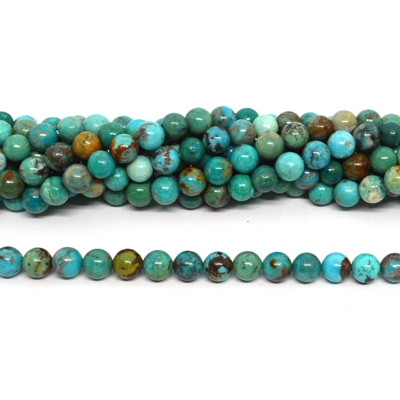 Turquoise Round 6mm strand 64 beads
