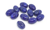 Lapis Polished oval 10x14mm EACH BEAD-beads incl pearls-Beadthemup