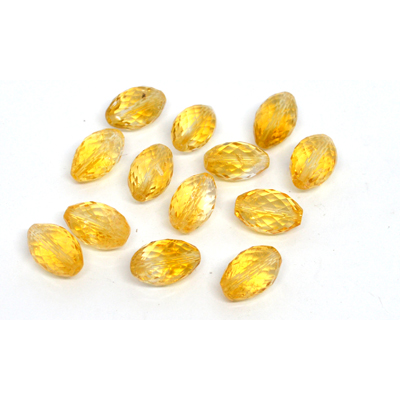Citrine Faceted Oval 8x12mm EACH BEAD