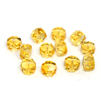 Citrine Faceted Wheel 6x9mm EACH BEAD