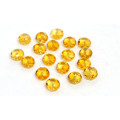 Citrine Faceted Rondel 5x7mm EACH BEAD
