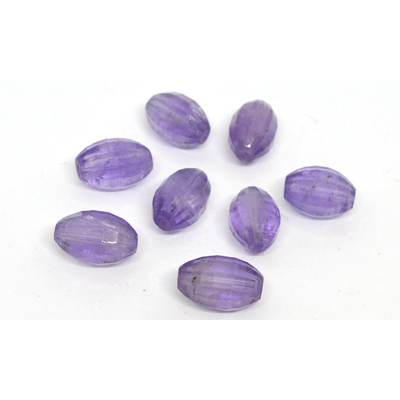 Amethyst Rose  Faceted Oval 9-10x14mm EACH BEAD