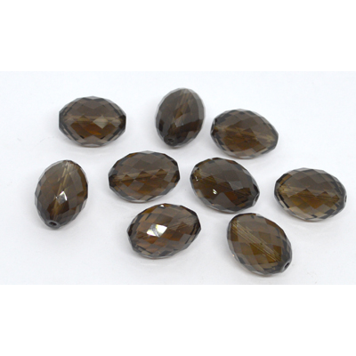 Smokey Quartz Faceted Oval 12x16mm EACH BEAD