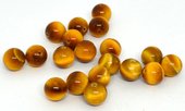 Golden Tigereye 2A south Africa(heated) 10mm Round EACH BEAD-beads incl pearls-Beadthemup