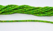 Green Turquoise Polished rondel 3x2mm strand 176 beads-beads incl pearls-Beadthemup