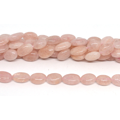 Morganite Polished Nugget approx.8x12mm Strand 36 beads