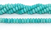 Amazonite Peru Polished Rondel 10x5mm Strand approx 72 beads-beads incl pearls-Beadthemup