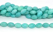 Amazonite Peru Polished Olive 10x15mm Strand 27 beads-beads incl pearls-Beadthemup
