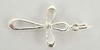 Sterling Silver Pendant Cross 22x14mm 1 pack-findings-Beadthemup