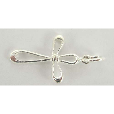 Sterling Silver Pendant Cross 22x14mm 1 pack