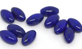 Lapis polished Olive 14x8mm EACH Bead-beads incl pearls-Beadthemup