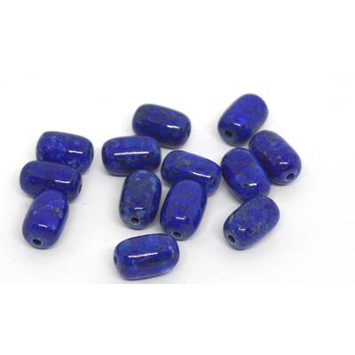 Lapis polished Barrel 8x12mm EACH Bead