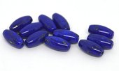 Lapis polished Olive 12x68mm EACH Bead-beads incl pearls-Beadthemup