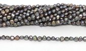 Freshwater Pearl Potato Peacock 4-4.5mm strand 96 beads-beads incl pearls-Beadthemup