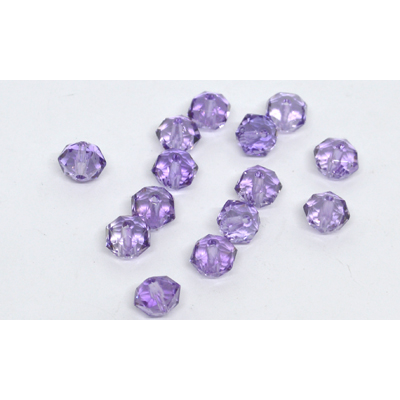 Amethyst Faceted Rondel 6x8mm EACH BEAD