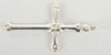 Sterling Silver Pendant Cross 35x17mm-findings-Beadthemup