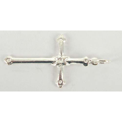 Sterling Silver Pendant Cross 35x17mm